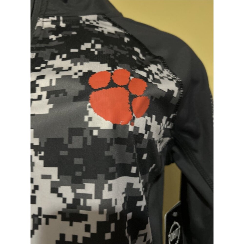 New Clemson Tigers Pullover Womens M Digital Camo  Stretch 1/4 Zip OHT Colosseum - Picture 3 of 9
